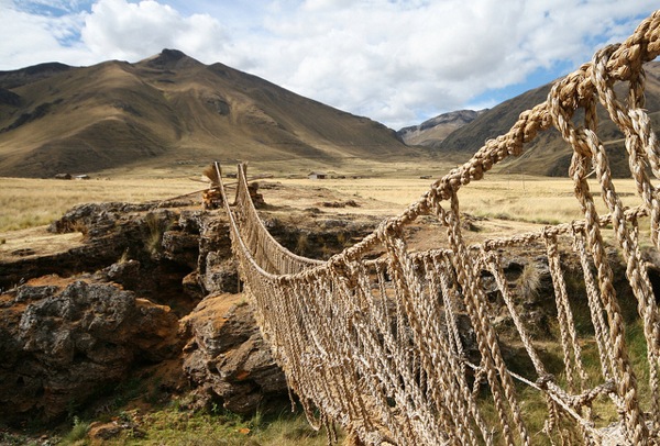Ponte di corda in Perù
