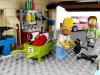 Homer e Ned in garage